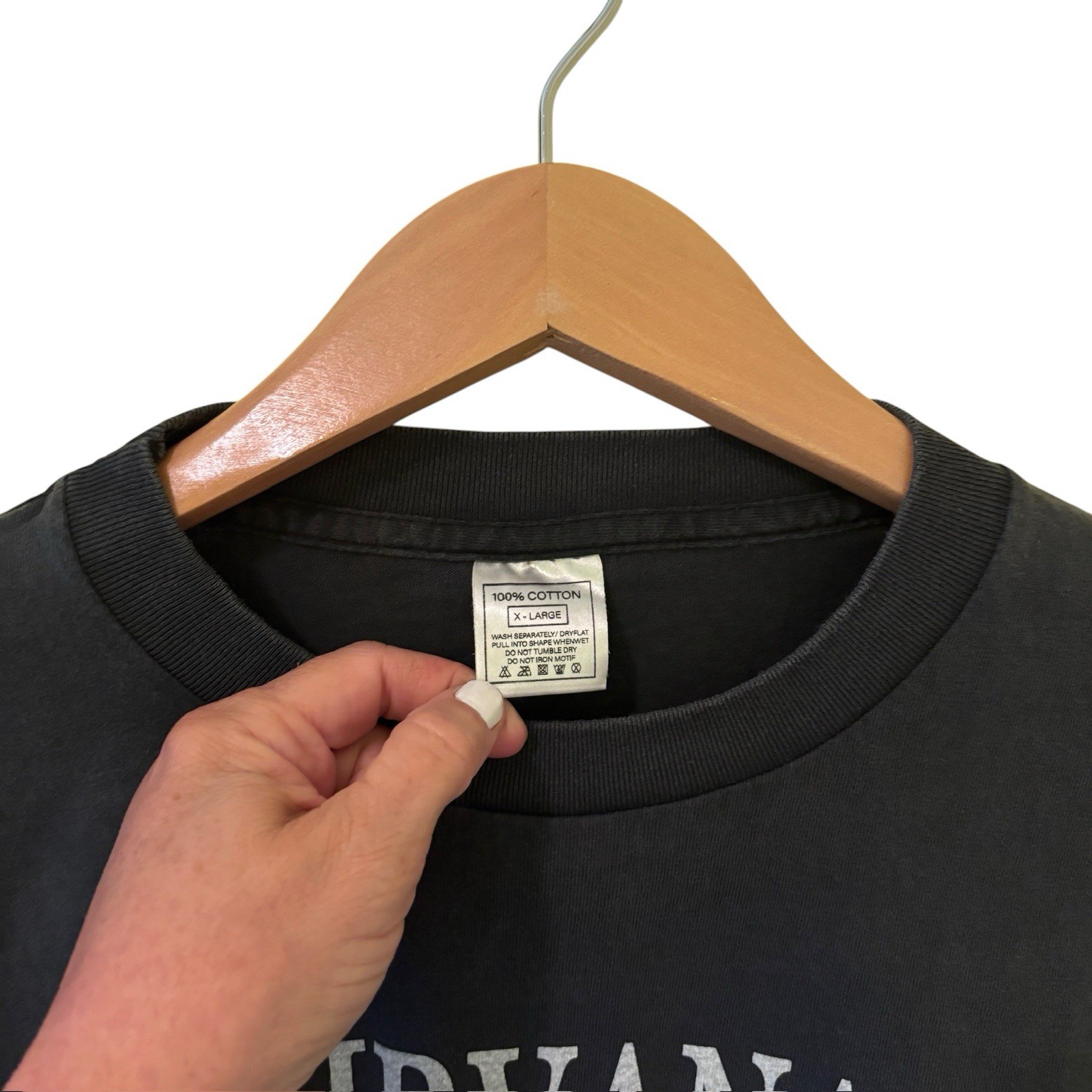 Nirvana BLEACH VTG Kurt Cobain Sub Pop Long Sleeve Grunge Band XL Shirt REPRINT gallery