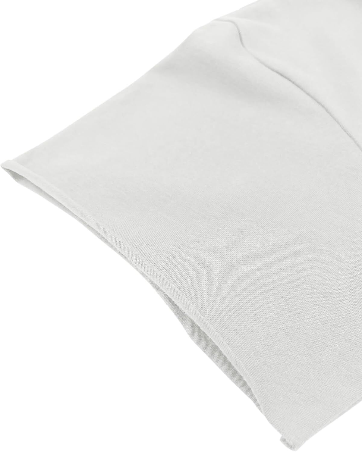 Men's Short Sleeve Boxy T-Shirt Cropped Raw Hem Casual Comfy Summer Top gallery