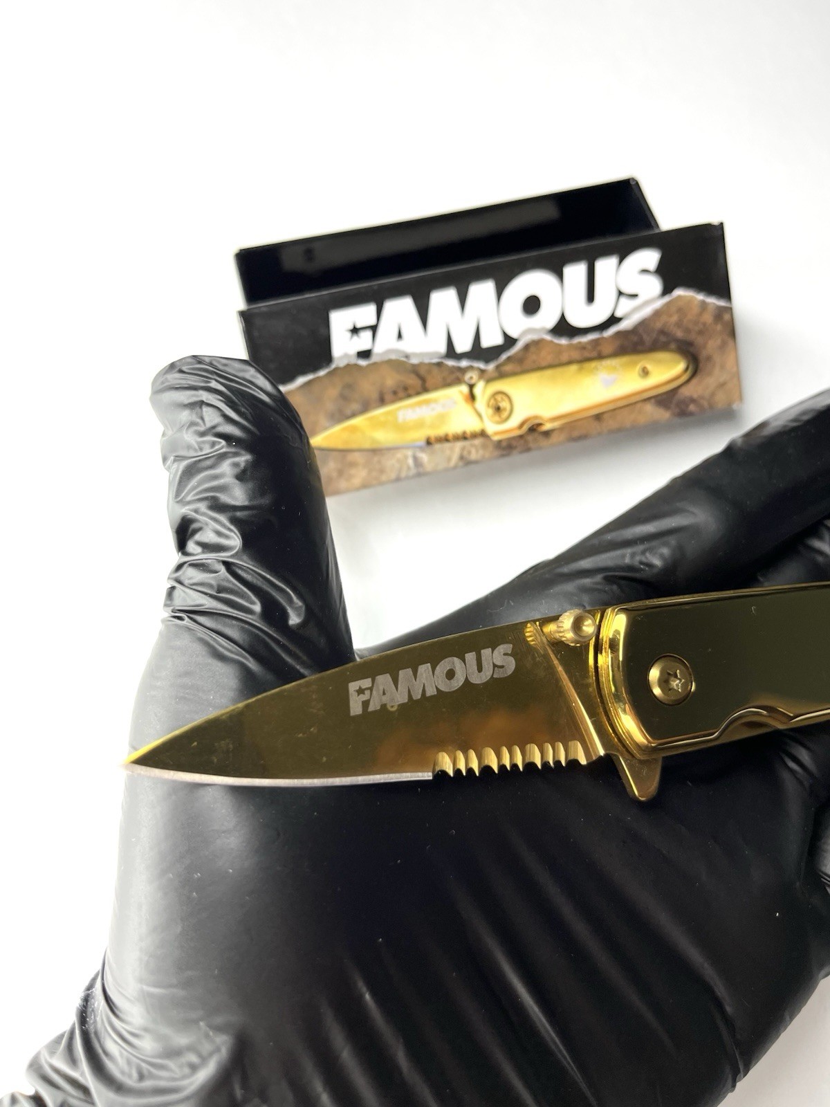 Famous Stars And Straps Patch Lanyard And Knife Set Travis Barker Blink 182 Y2K gallery