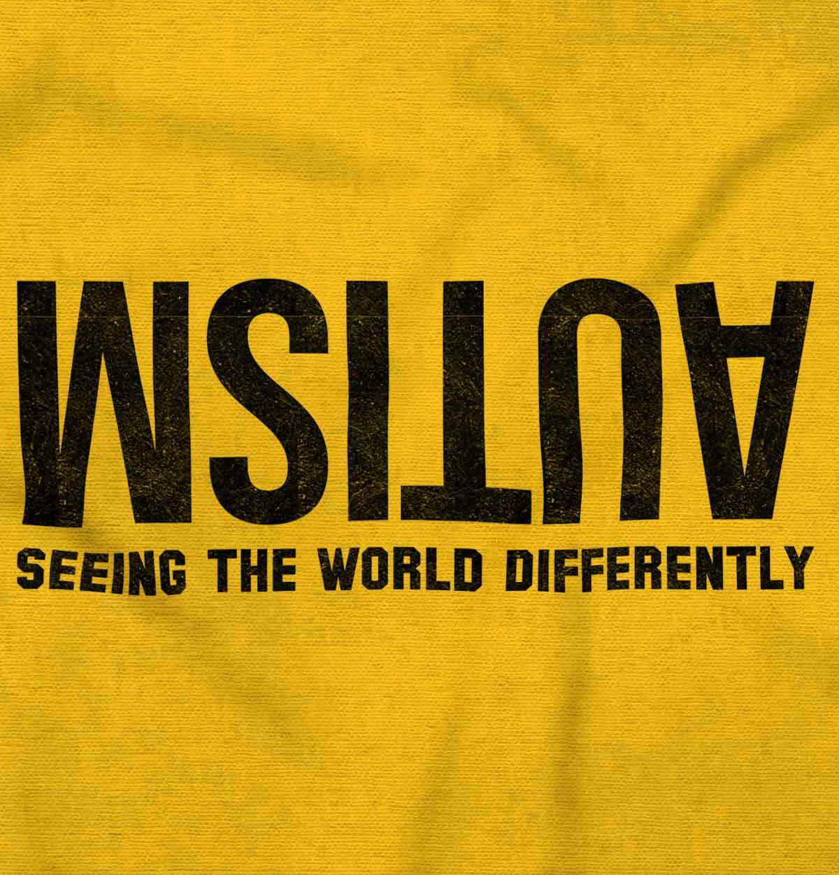 Autism Seeing The World Differently Awareness Adult Short Sleeve Crewneck Tee gallery