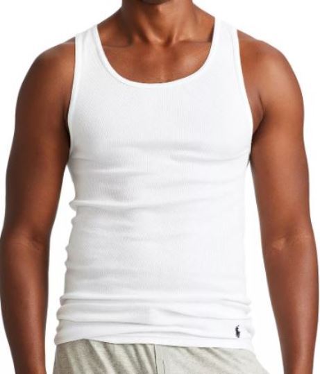 3 GENUINE POLO RALPH LAUREN COTTON WHITE TANKS T-SHIRTS UNDERSHIRTS S M L XL XXL gallery