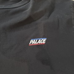 Palace Skateboards Black Spellout Logo Basically A T Shirt Men’s XL Short Sleeve
