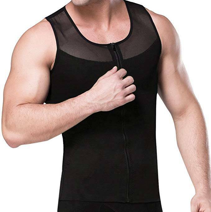 Men Best Slimming Body Shaper Trimmer Tummy Control Tank Male Corset Girdle Top gallery