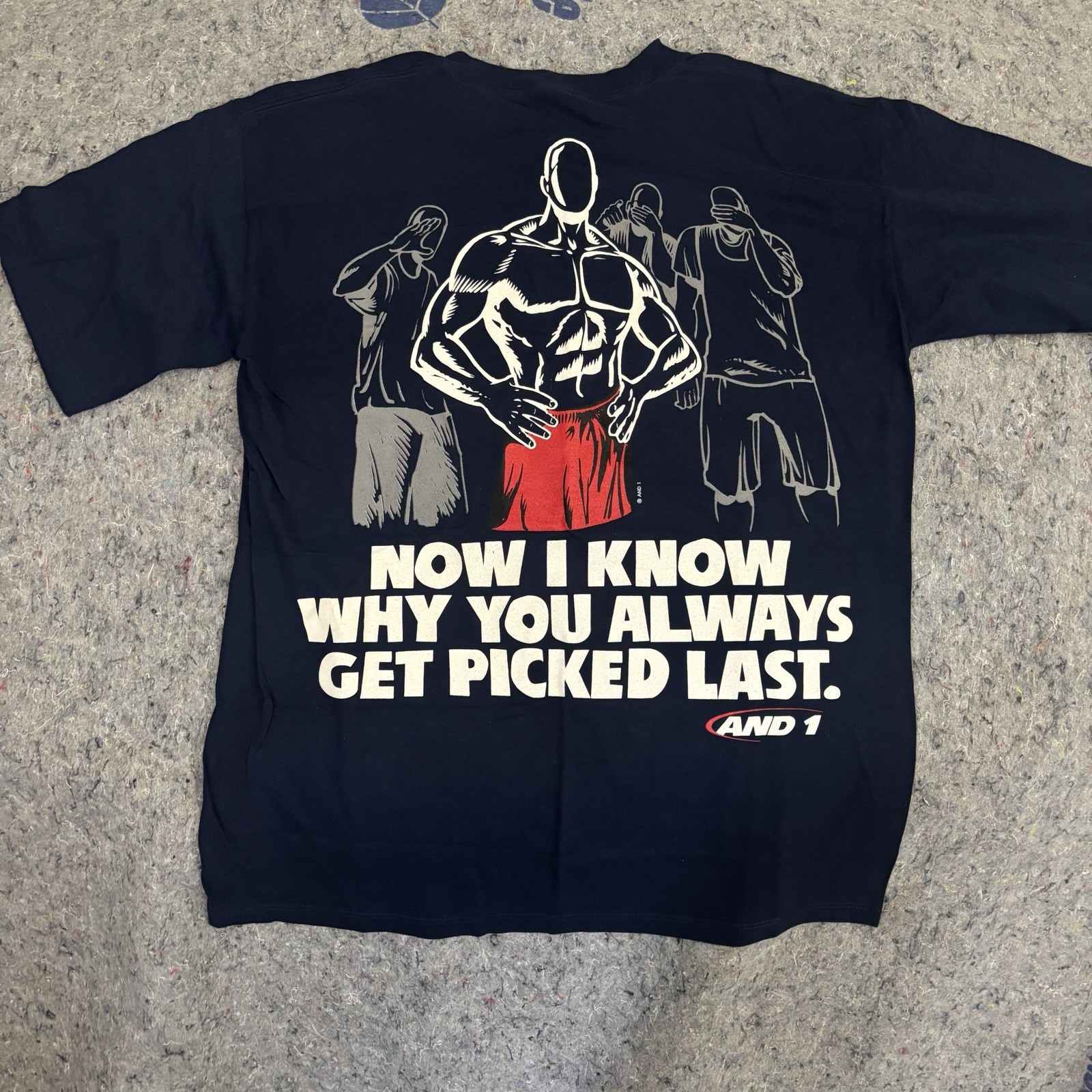 Vintage AND1 Trash Talk Shirt Made In USA 90s Size L gallery