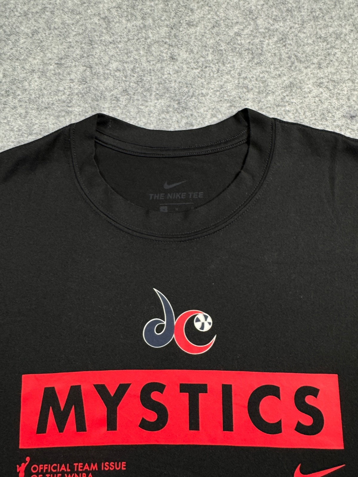 DC Mystics Black POLY WNBA Team Issue NIKE Swoosh Basketball Medium Shirt gallery