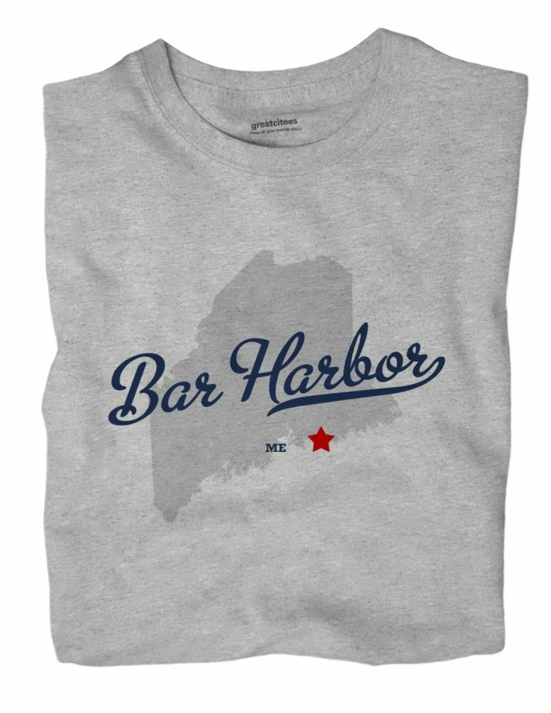 Bar Harbor Maine ME T-Shirt MAP