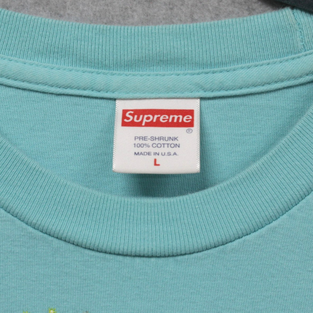 Supreme Toy Pile Light Teal Short Sleeve Cotton T-Shirt Size Large gallery