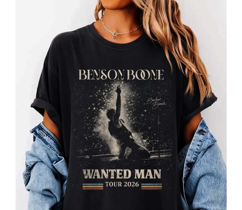 Vintage Benson Boone Concert Tour 2026 T-Shirt, Fan gift