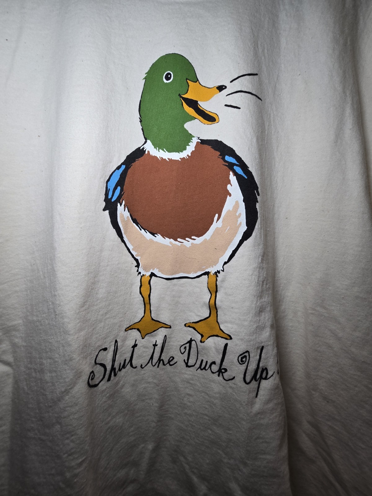 Vintage Y2K Hatley Shut The Duck Up Funny Unisex Shirt Size L gallery