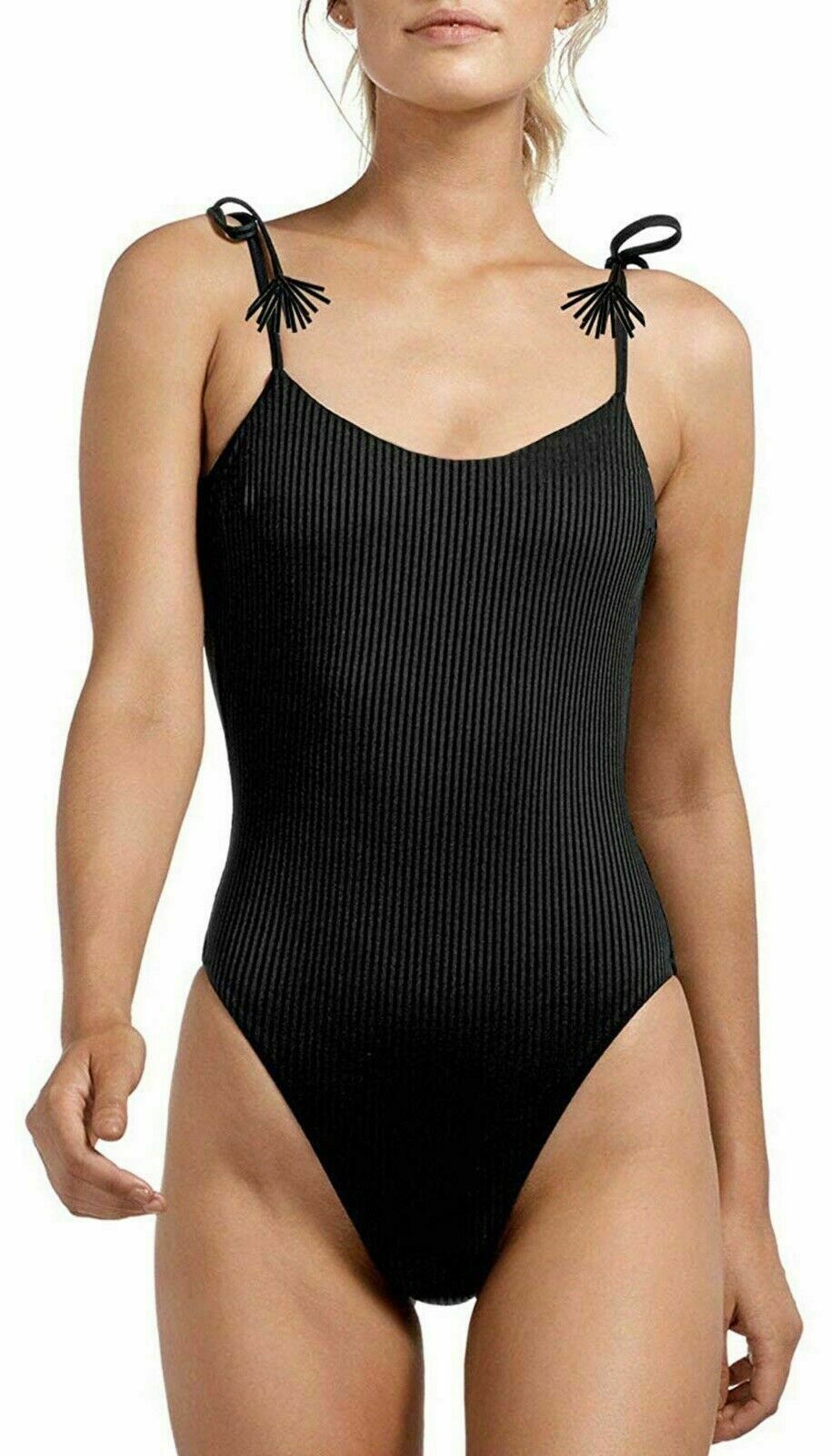 California Sunshine Junior Ribbed One Piece Swimsuit MSRP $54 Size L # U8B 179 N