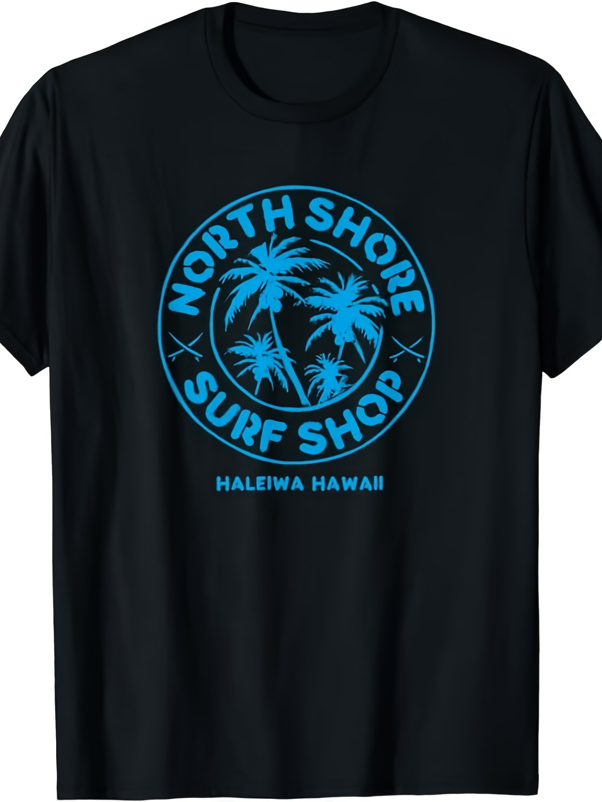 Retro Hawaiian Surf Beach Graphic Men’s T-Shirt Waikiki North Shore Style Tee gallery