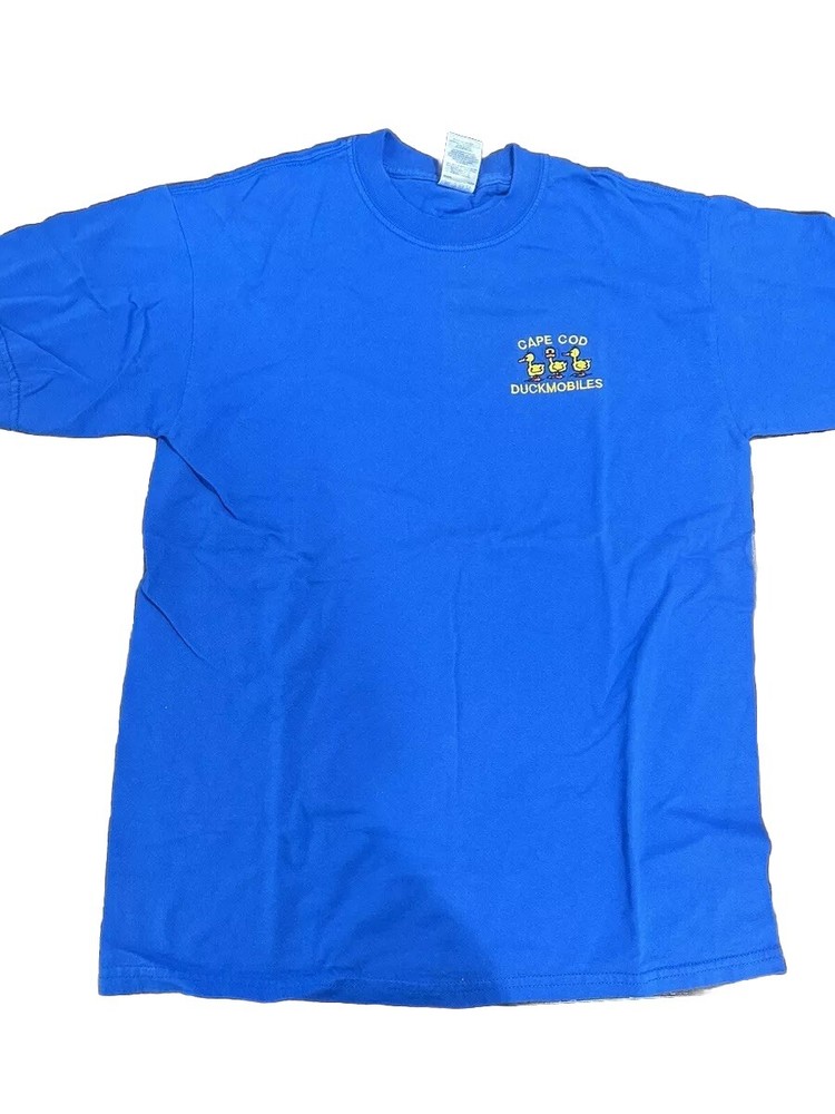 Cape Cod “Duckmobiles” Embroidered Duck T-shirt Size M Blue