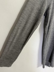 Meriwool XL Layers Mens Merino Wool Base Layer Top Charcoal Gray LS Shirt