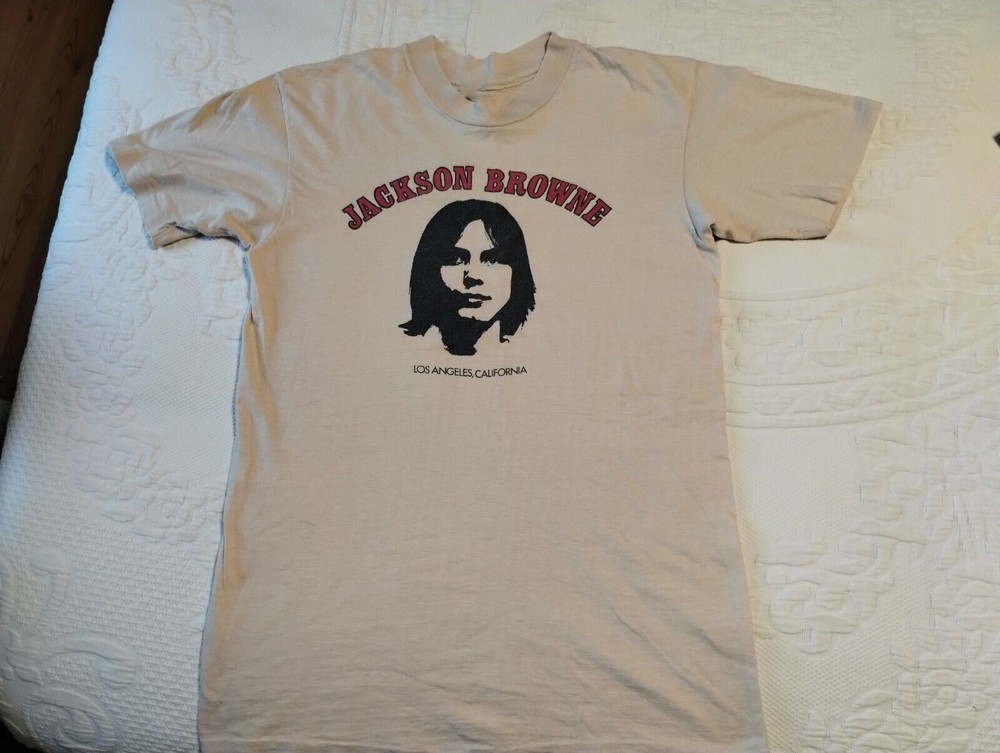Vintage Jackson Browne Sand Cotton Tee shirt Shirt All Size Gift For Fan