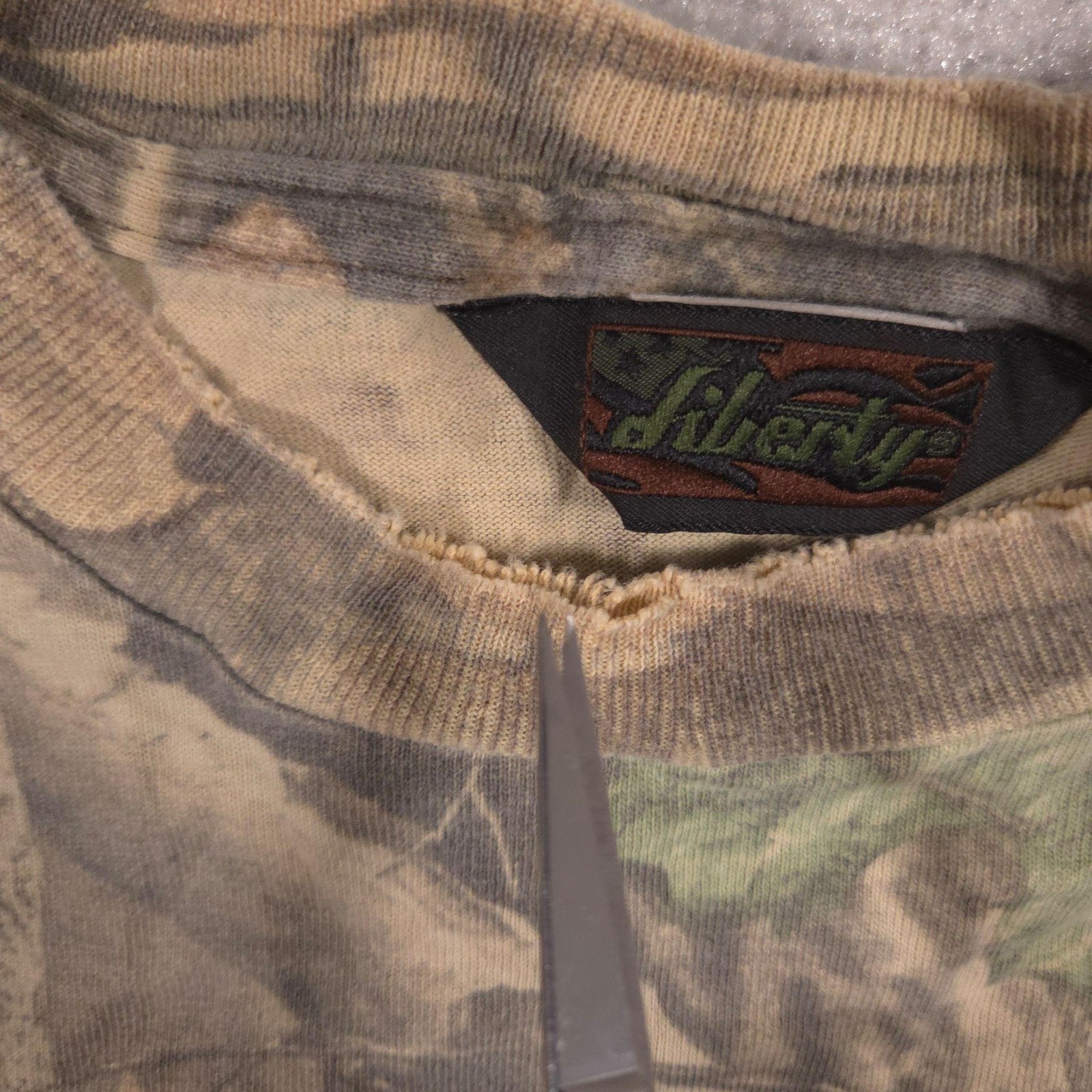 Liberty Shirt Mens Large Brown Camo Pocket Tee Hunting Advantage Outdoor gallery