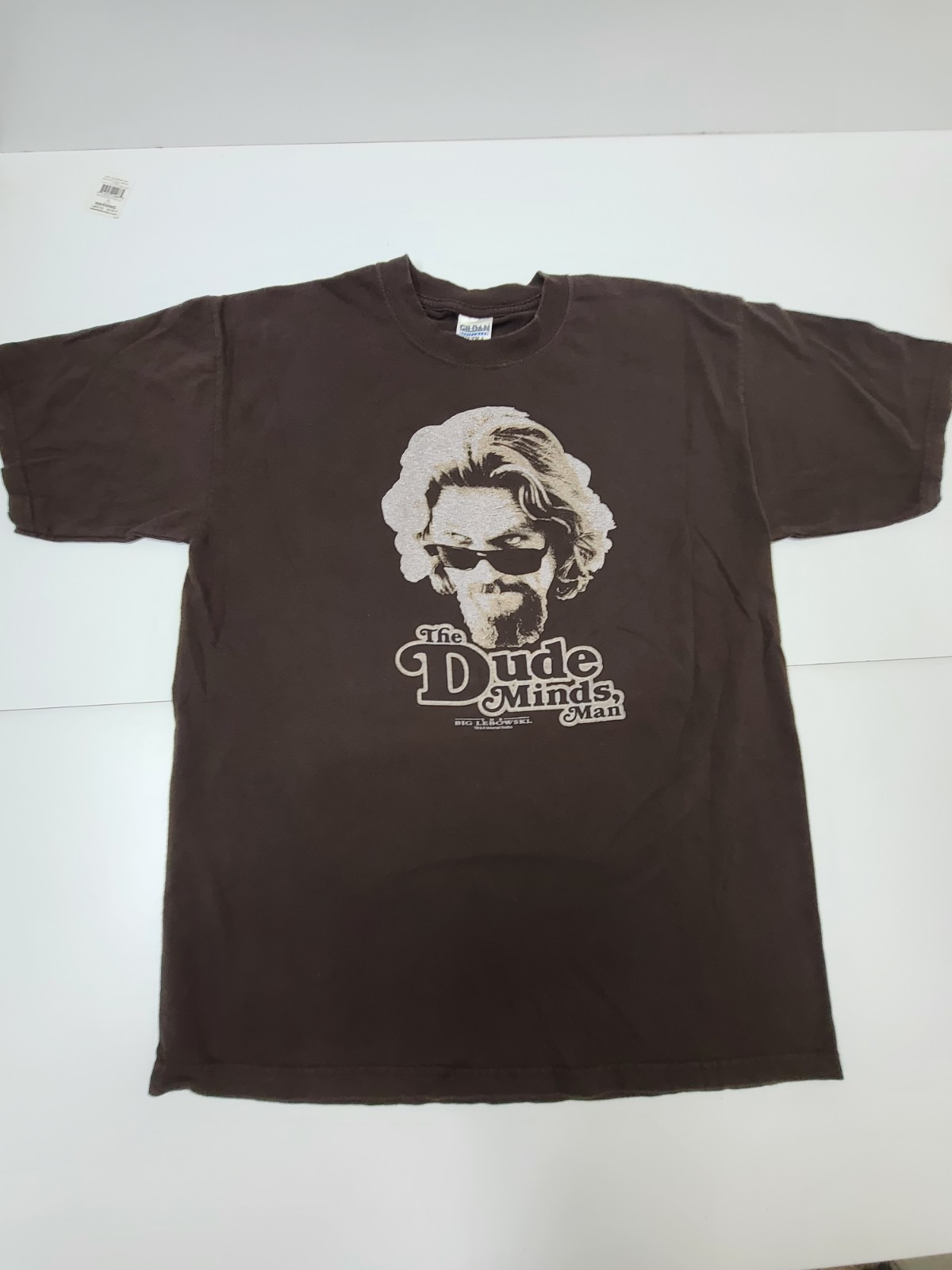Big Lebowski The Dude Abides Shirt Mens Large Movie Promo Tee Jeff Bridges gallery