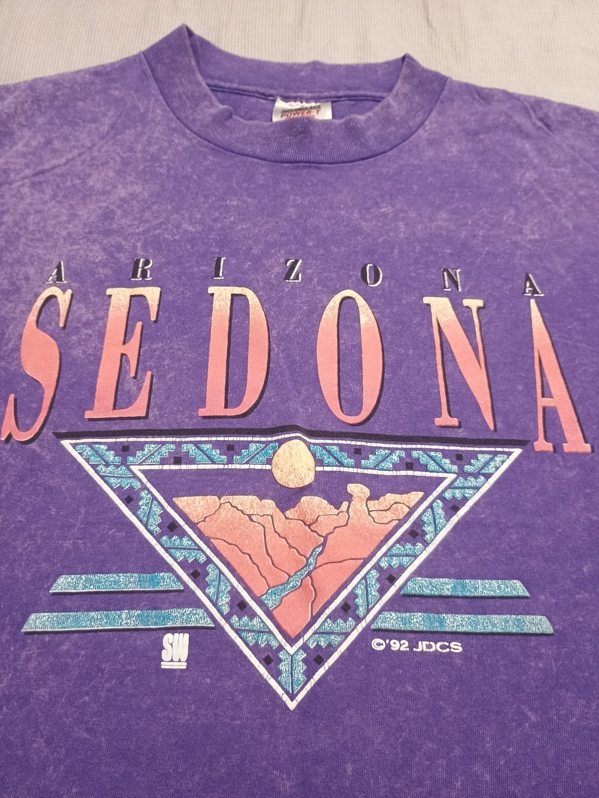 Vintage 90s Sedona Arizona T-Shirt Purple Large ONEITA Single Stitch gallery