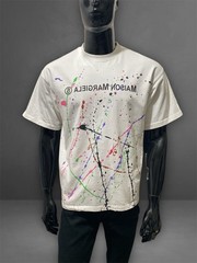 MAISON MARGIELA PARÍS Men’s Paint Splatter T-Shirt Size 48 (L-XL)