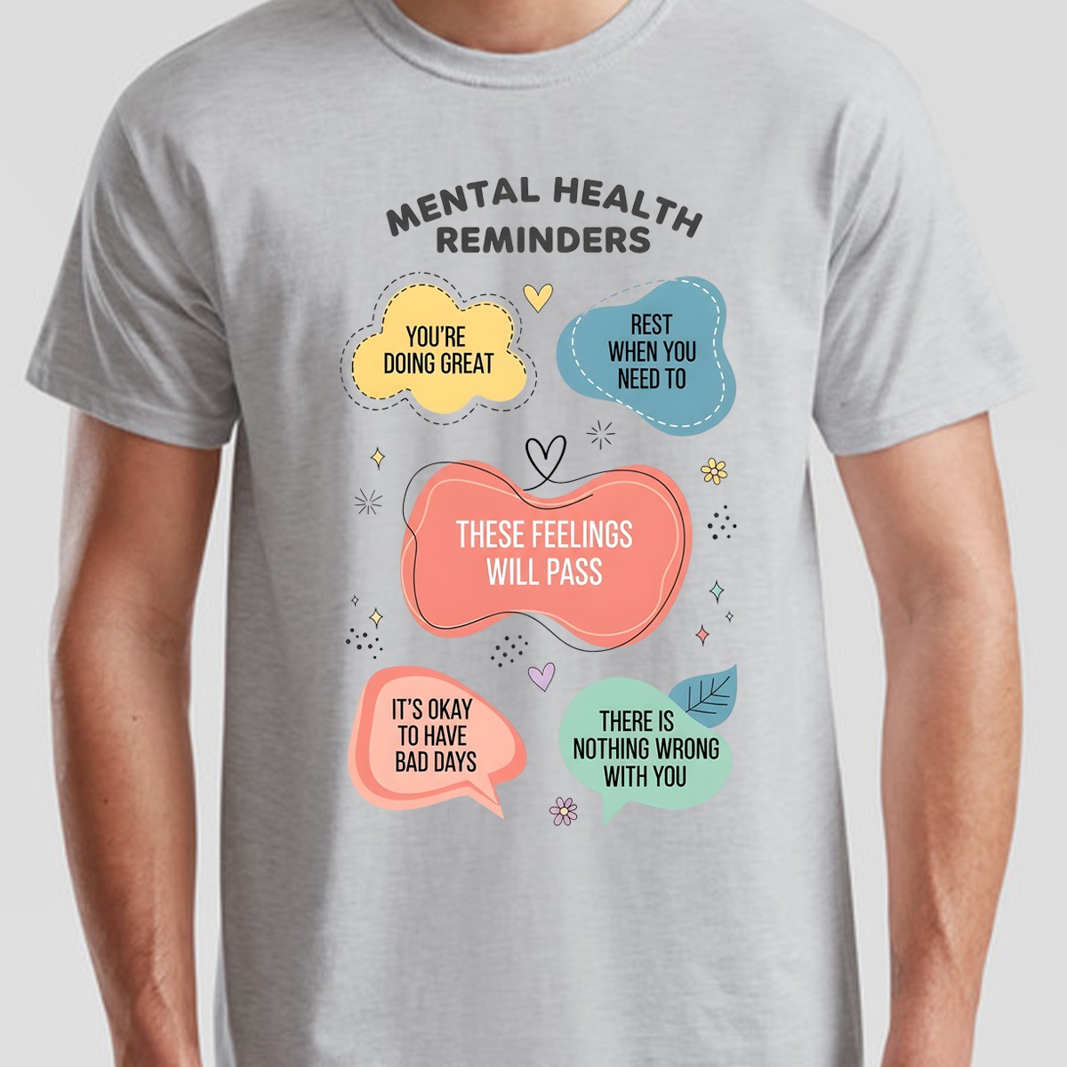 Unisex Mental Health Reminders Tshirt gallery