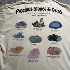 Jack & Jones T-Shirt Men’s Medium Beige Precious Stones Short Sleeve Relaxed
