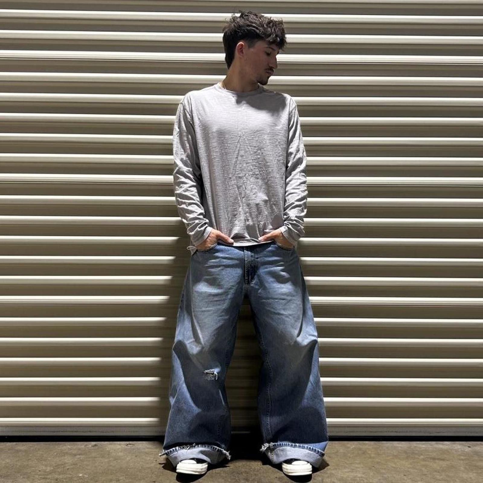 Vintage y2k grey PD&C faded longsleeve shirt gallery