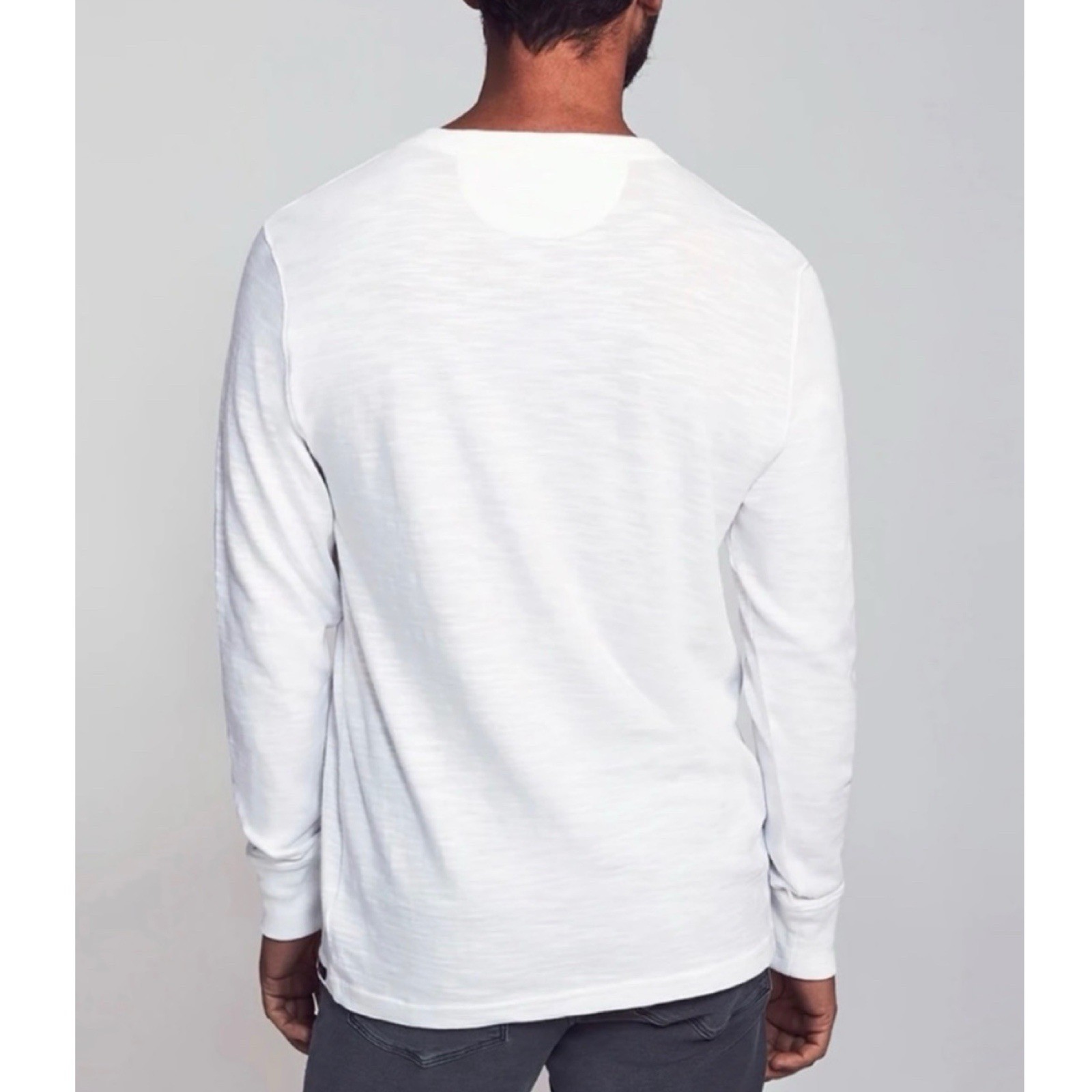 FAHERTY Men's Slub Cotton Henley Long Sleeves Tee Retail: $98 gallery