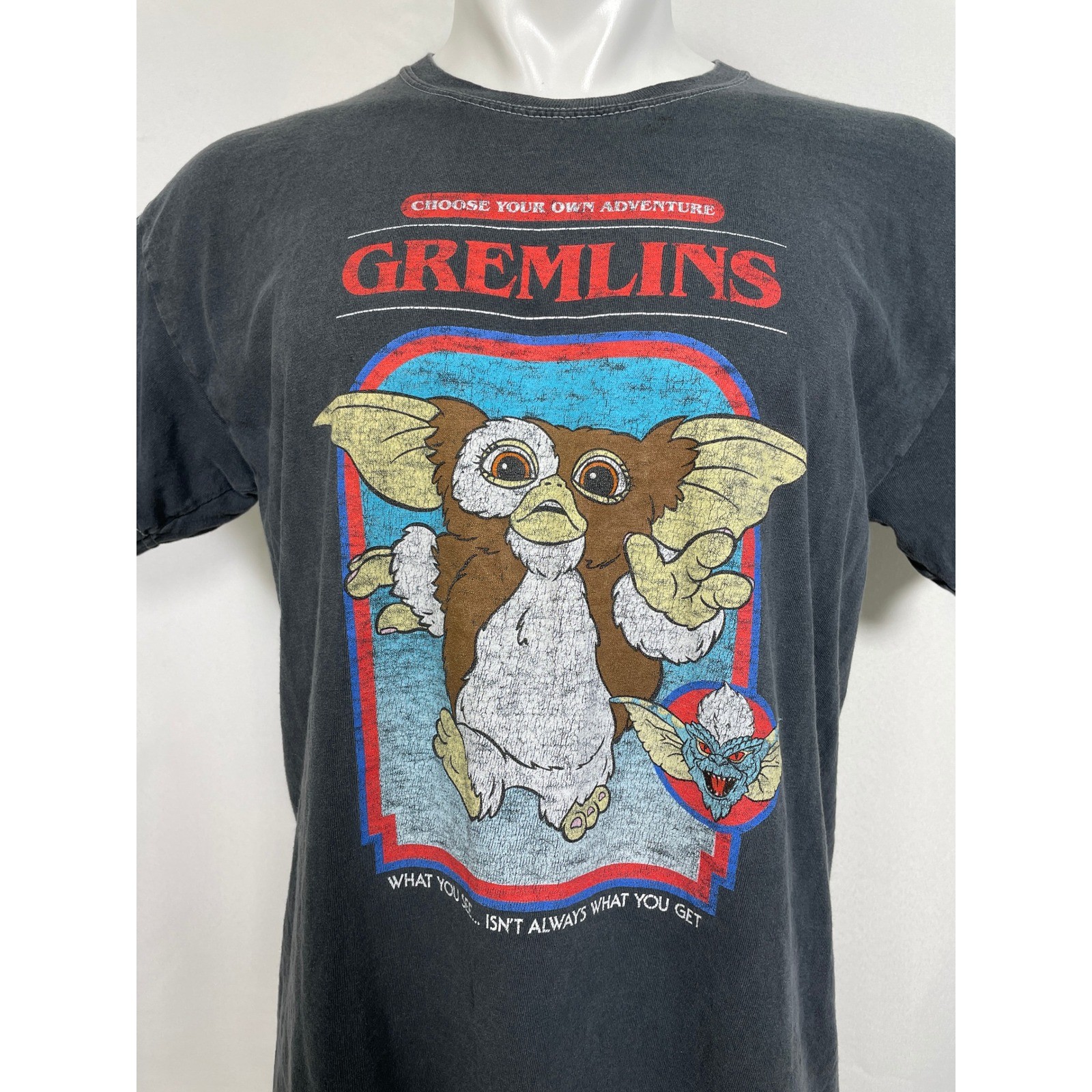 Gremlins Gizmo Choose Your Own Adventure Movie Gray T-Shirt Men's MEDIUM gallery