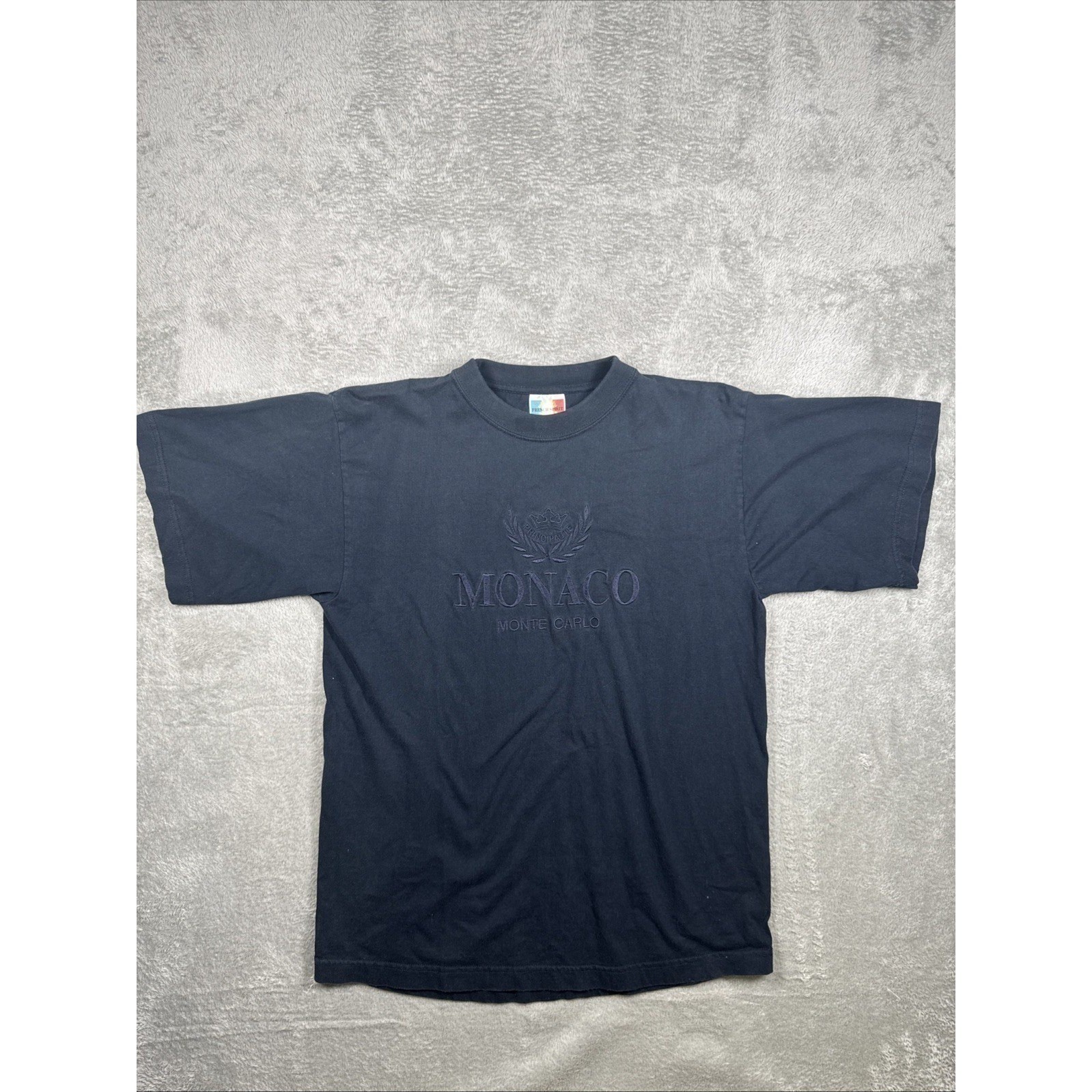Vintage French Spirit Embroidered Monaco French Riviera T Shirt Men Size Small gallery