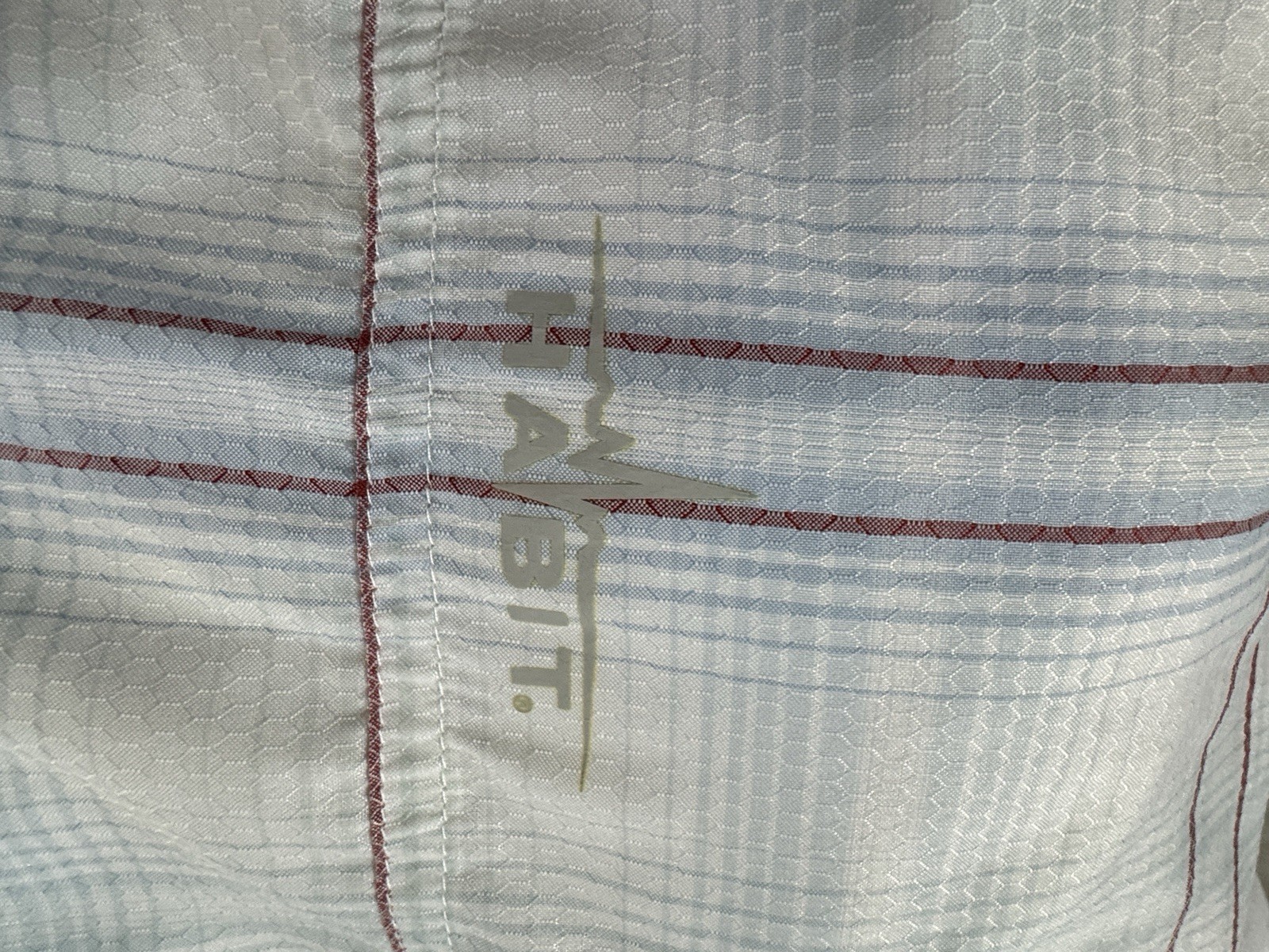 Habit Travel Shirt L Plaid UPF 40 Sun Protection Lightweight Fishing Sports gallery