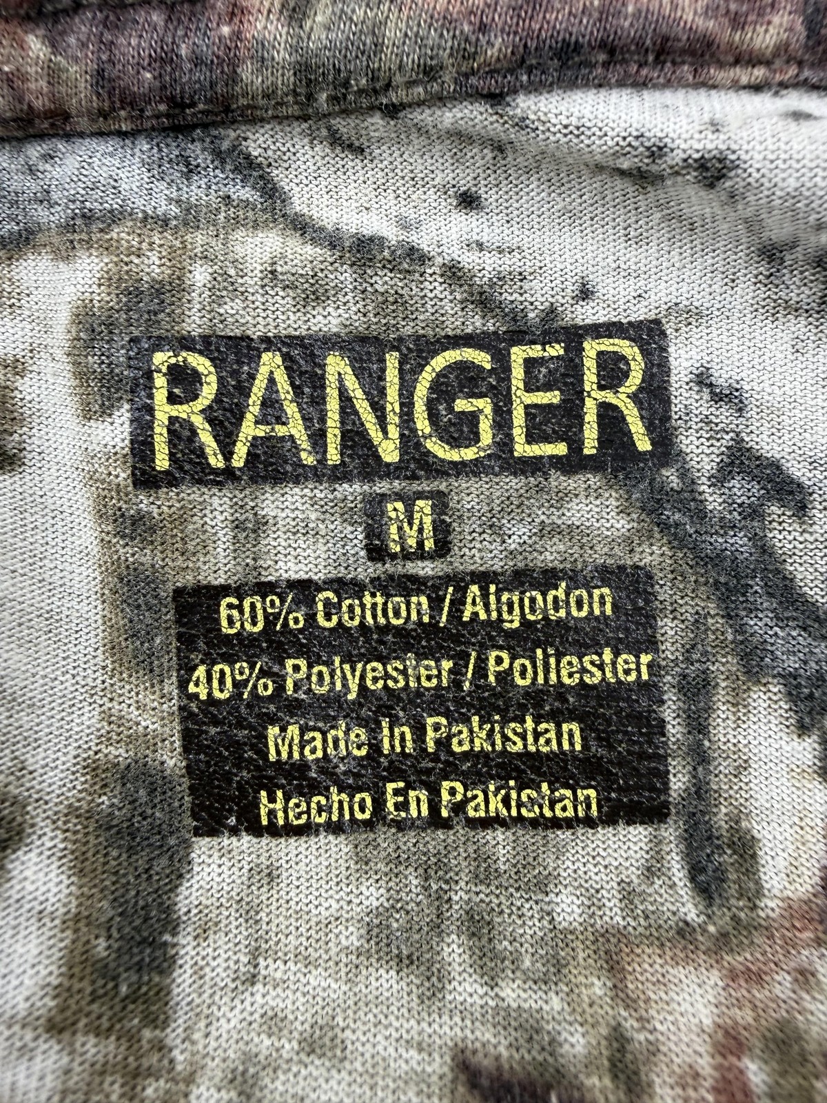 Ranger Shirt Mens Medium Brown Camo Short Sleeve Pocket Tee Hunting Outdoor gallery