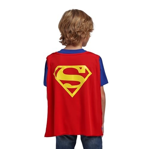 Superman Costume Boy's Blue Crew Neck Short Sleeve 14 Superman Costume Blue gallery