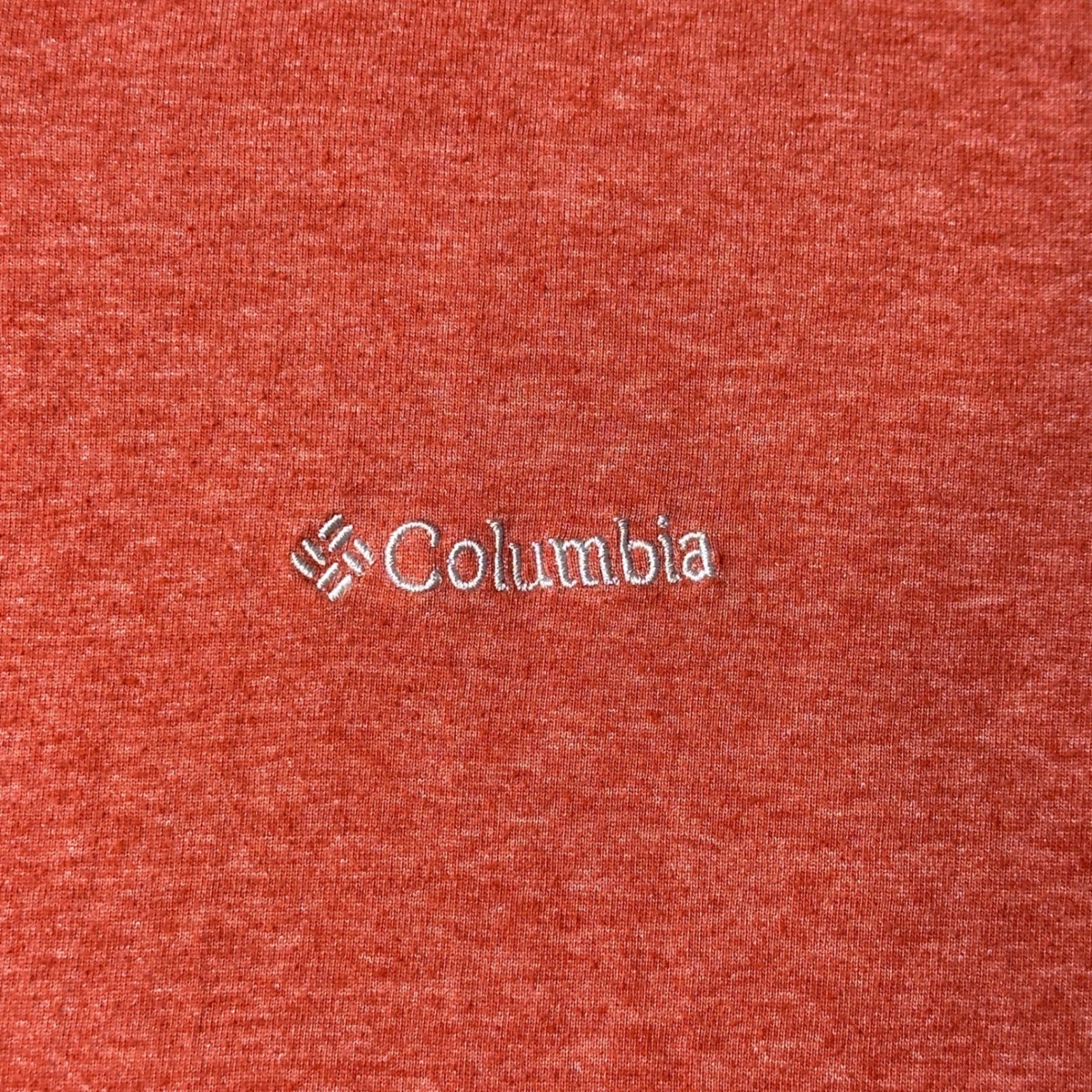 Columbia Henley Mens XL Red Omni-Wick Long Sleeve Heathered Outdoor Shirt gallery