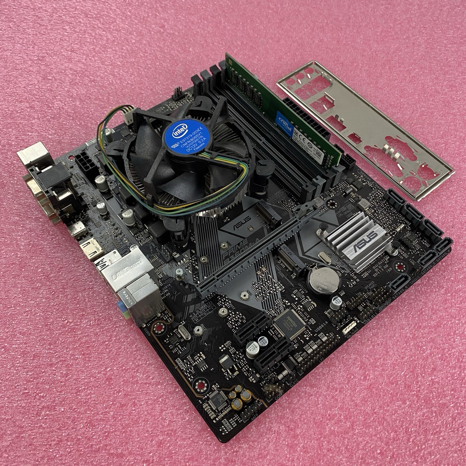 ASUS Prime B360M-A MB Intel Core i3-9100F 3.6GHz 1x16GB RAM with I/O Shield