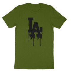 LA Drip, California, Los Angeles Red, Blue, Graphic Design Hip Hop Men’s T-Shirt