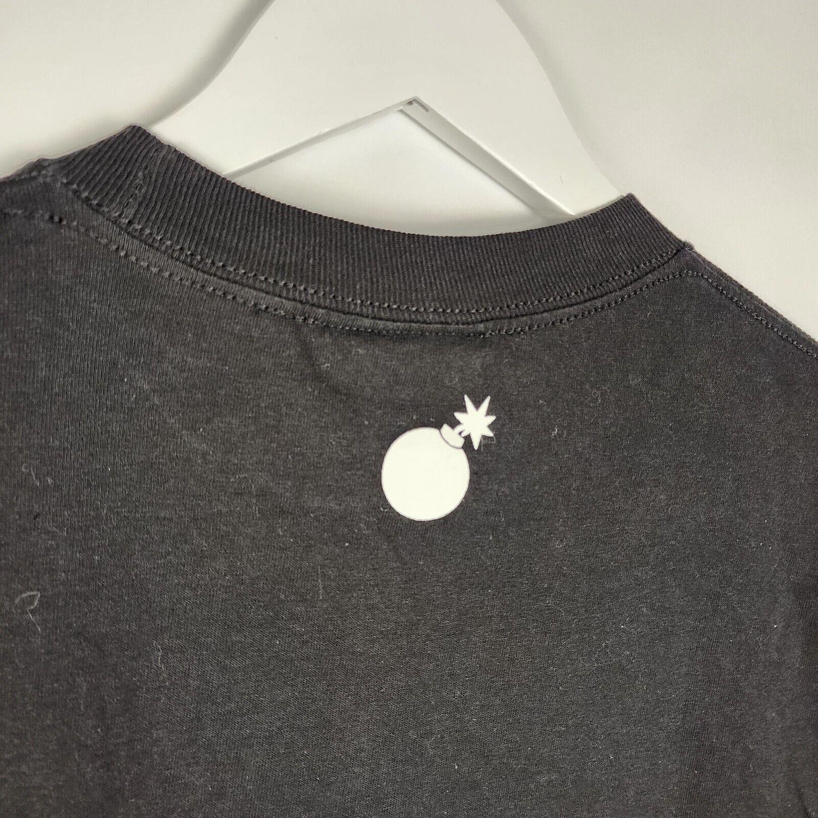 VINTAGE The Hundreds Shirt Mens Small Black Short Sleeve Crew Graphic Bomb gallery