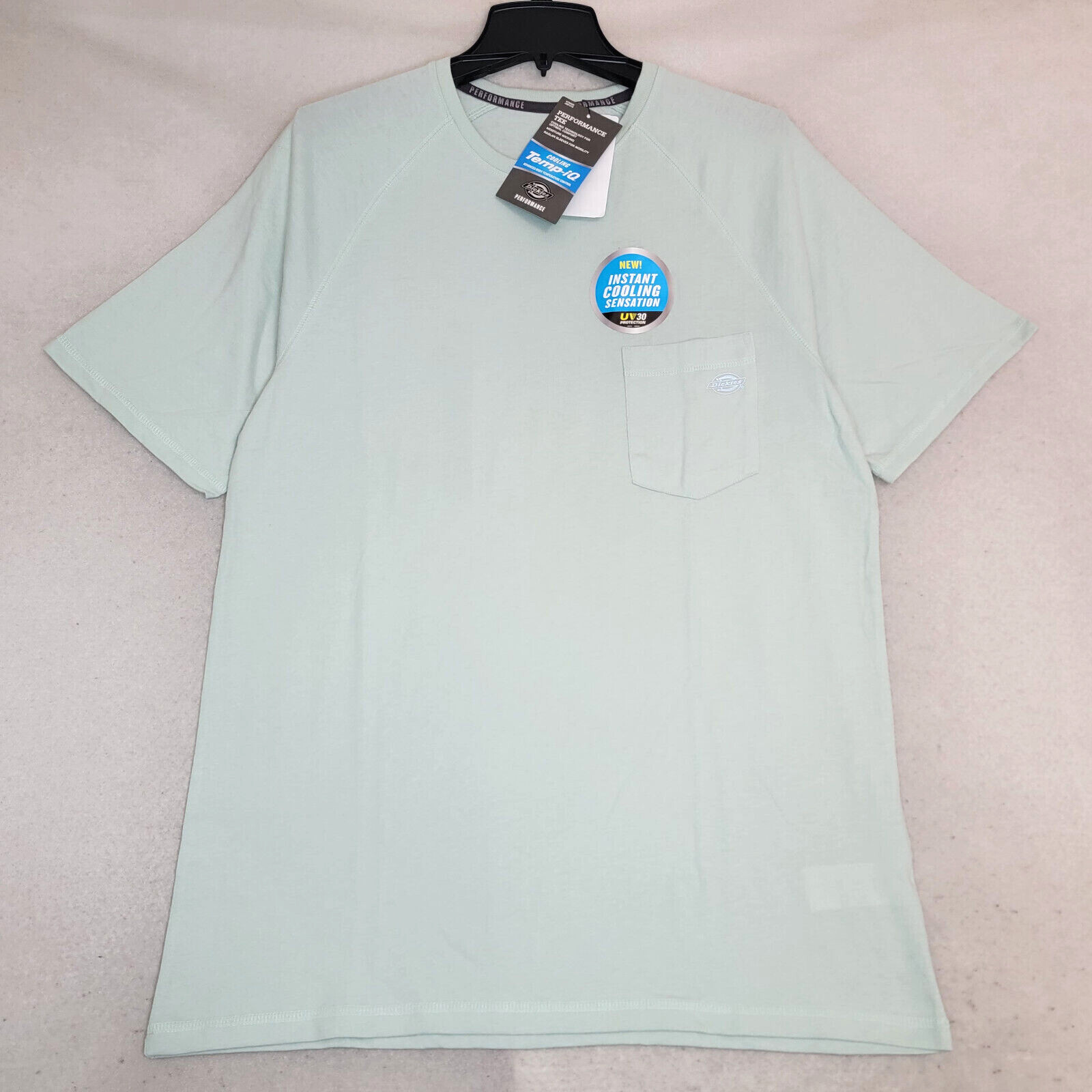 DICKIES FAST DRY Shirt Mnes LARGE GREEN Outdoor Casual Cooling Pocket Tee NWT gallery