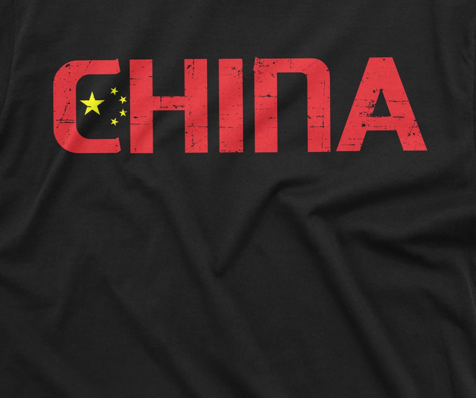 Men's China T-shirt Chinese Flag Coat of Arms PRC People's Republic of China Tee gallery