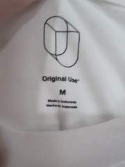 Original Use Pullover Long Sleeve Shirt White Mens M NWT 100% Cotton Relaxed Fit