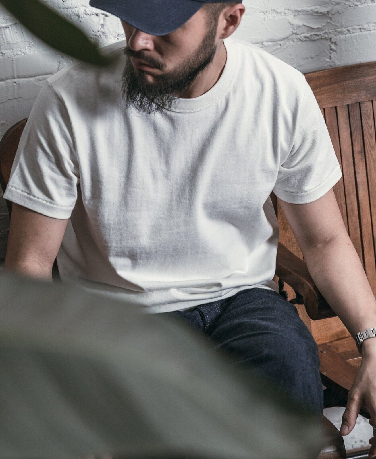 BRONSON Heavyweight Basic t Solid Cotton Loopwheel Tubular Athletic t Shirts Tee gallery