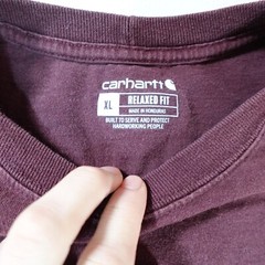 Carhartt Shirt Mens Extra Large Red Workout Campfire Workout Exercise T Top