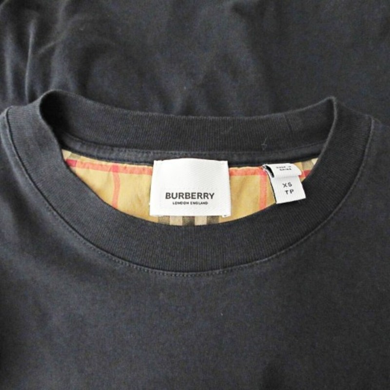 Burberry Beautiful Nova Check Short Sleeve Tee XS Black 1104 Used 6a2066ac40e0b7 gallery