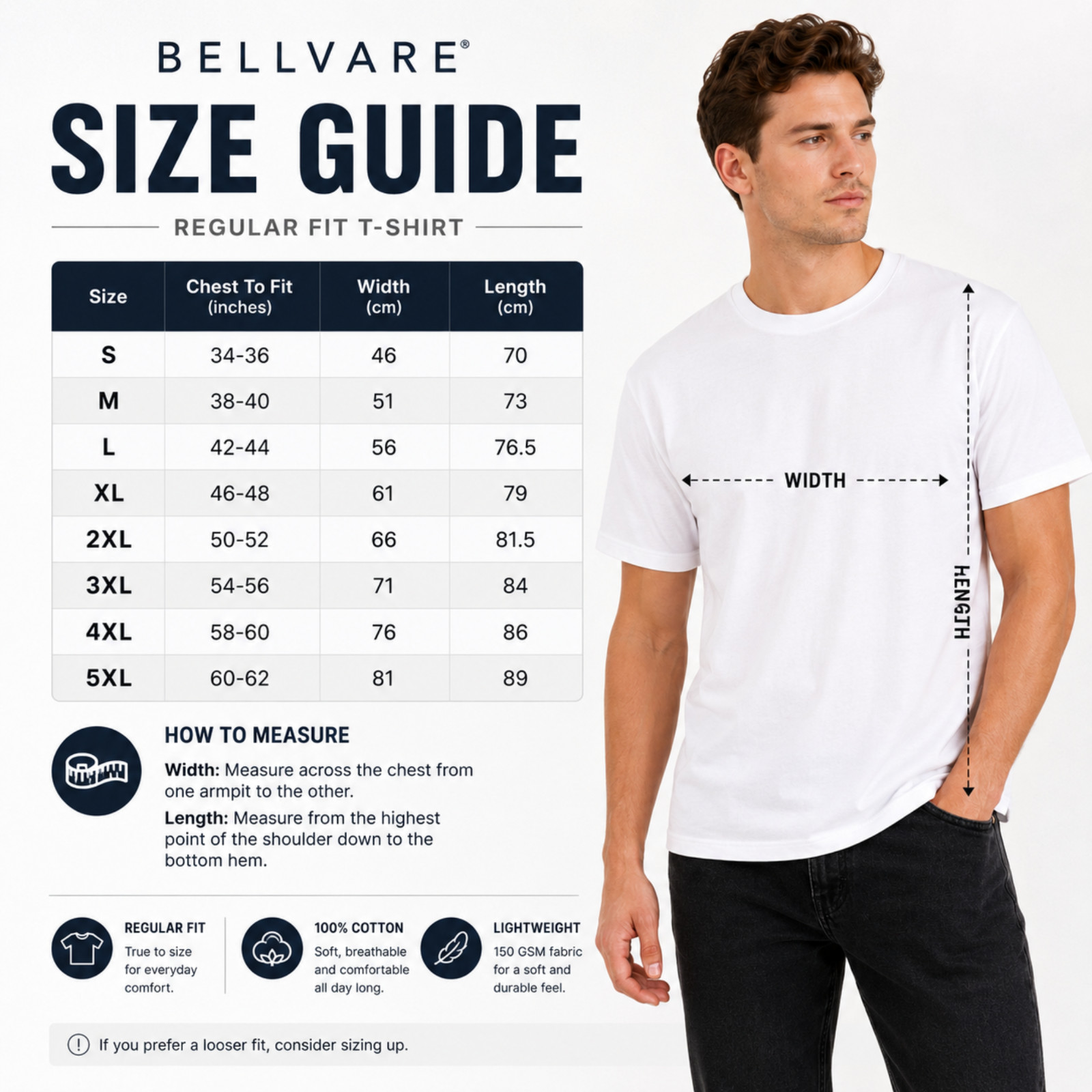 Bellvare Plain Blank Mens Mans Cotton Tee Shirt Tshirt Value T-Shirt Crew Neck gallery