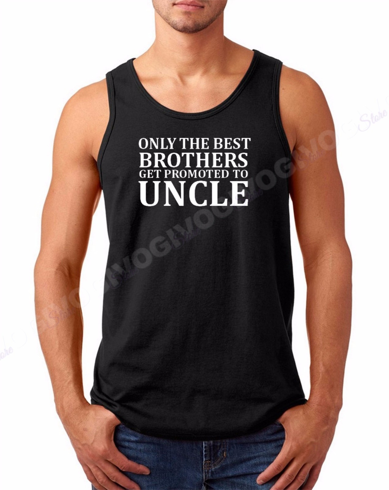 Tank Top Only The Best Brothers Get Promoted to Uncle Shirt Baby Newborn Tee gallery