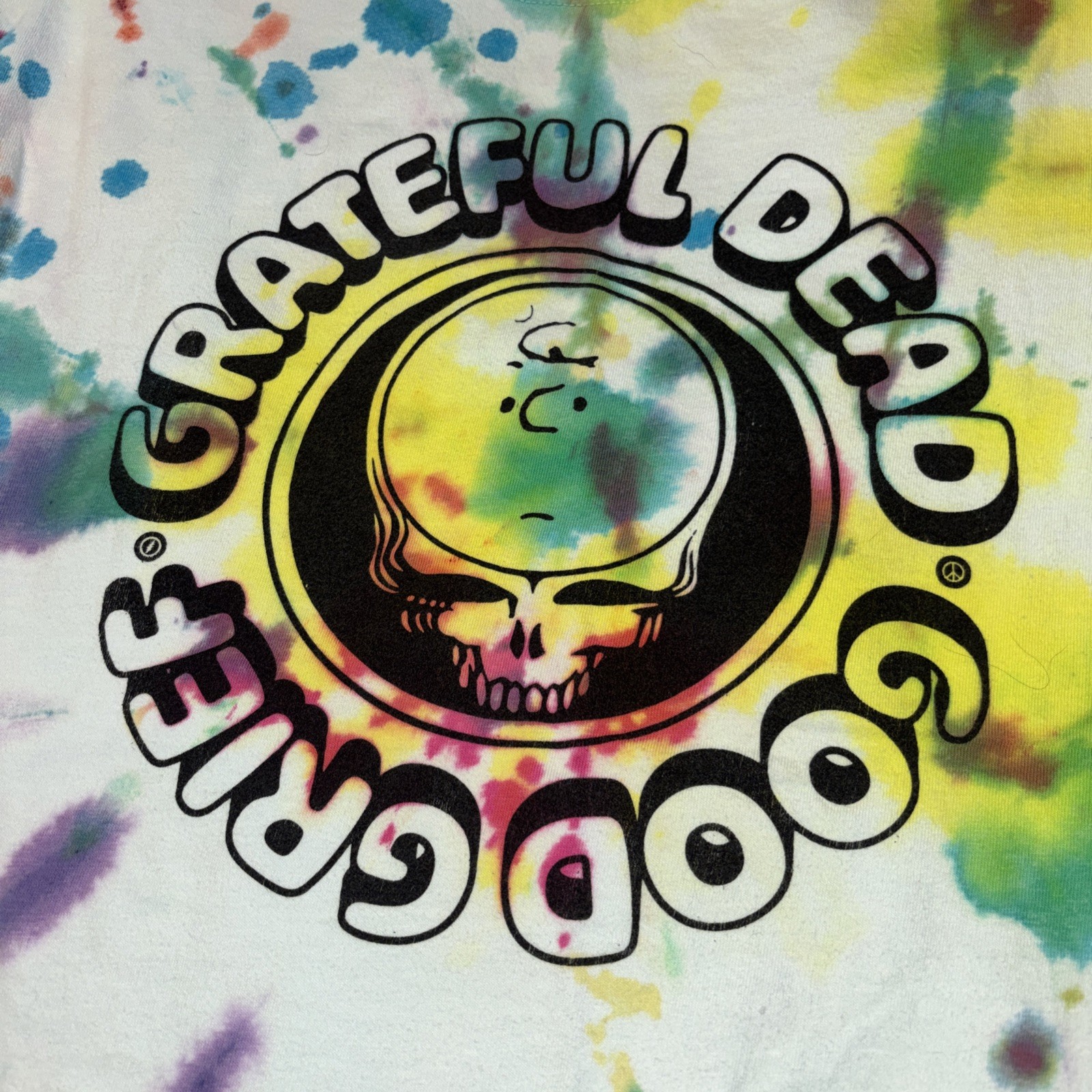 Grateful Dead /Good Grief Charlie Brown Comfort Colors Shirt Large Tie Dyed gallery