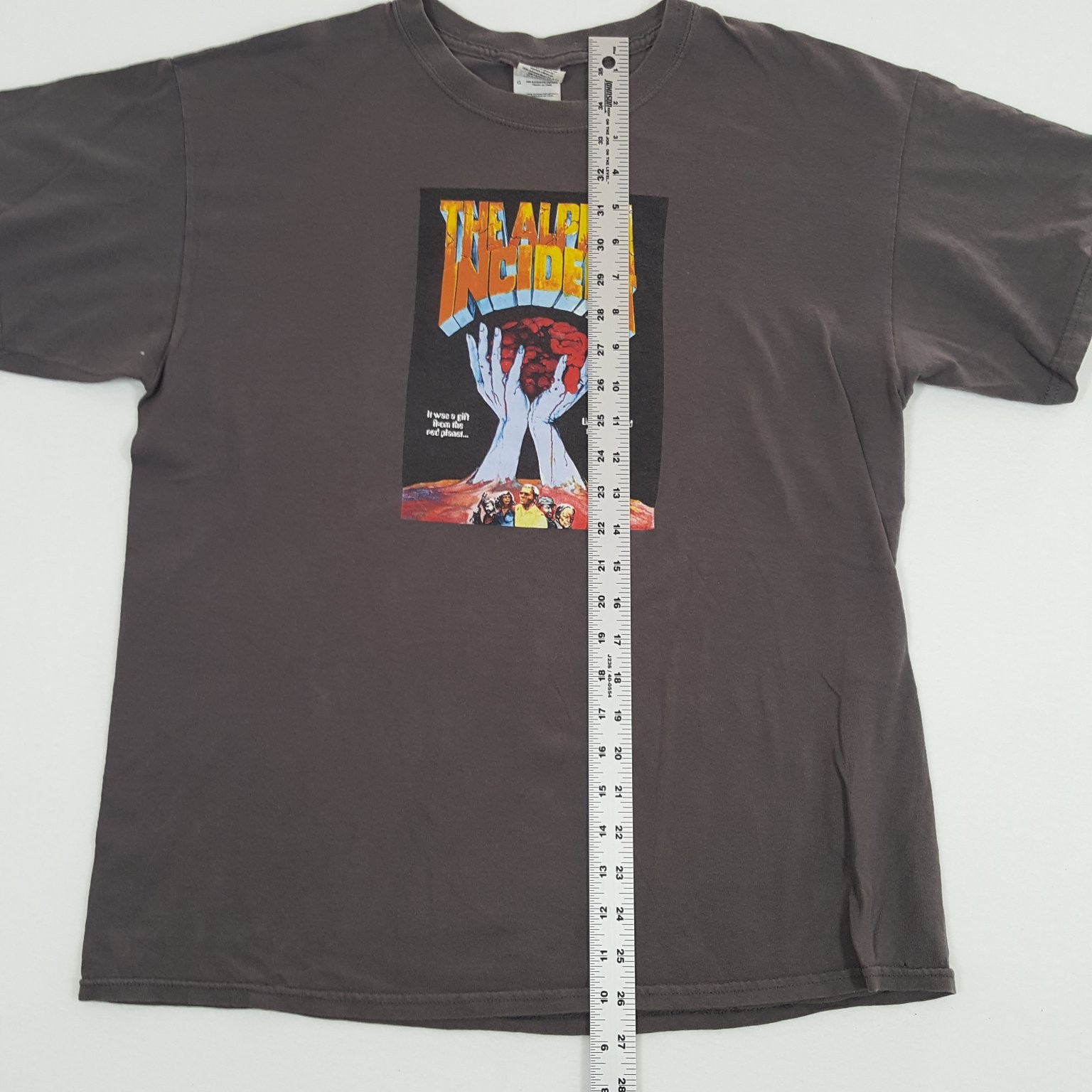 Gildan The Alpha Incident T-Shirt Men's Gray Large Graphic Sci Fi Horror gallery
