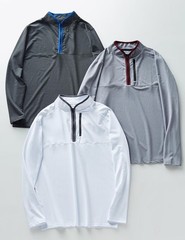 3-Pack Men’s Quarter-Zip Pullover – Lightweight Long Sleeve Athletic Jackets,…