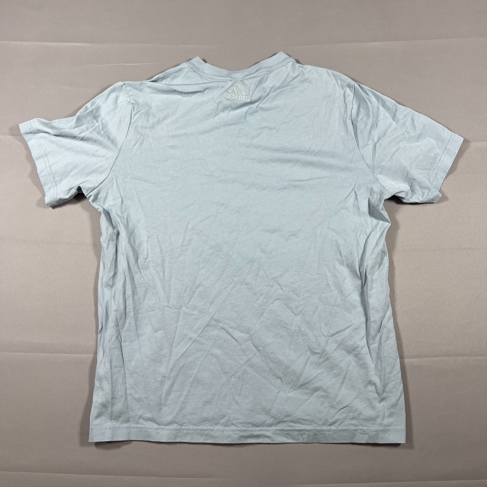 Set Of 2 Adidas Essentials T Shirt Mens M Wonder Blue Embroidered Logo Crew Neck gallery