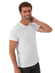 10 Pack Hanes Men’s Super Value Pack White Crew T-Shirt Undershirts, Comfortable