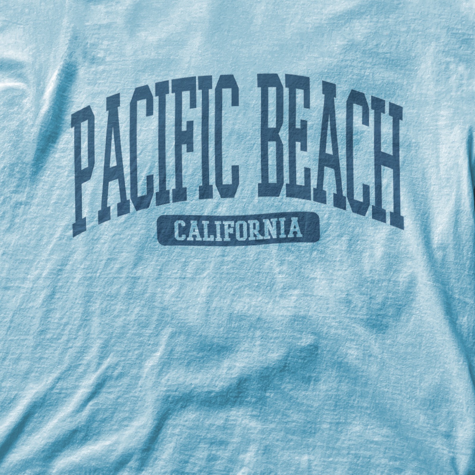 Pacific Beach California Souvenir Beach Classic, Retro T-Shirt Light Blue gallery