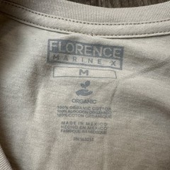 Florence Marine X Echo Organic Long Sleeve T-Shirt Men’s Size M Beige
